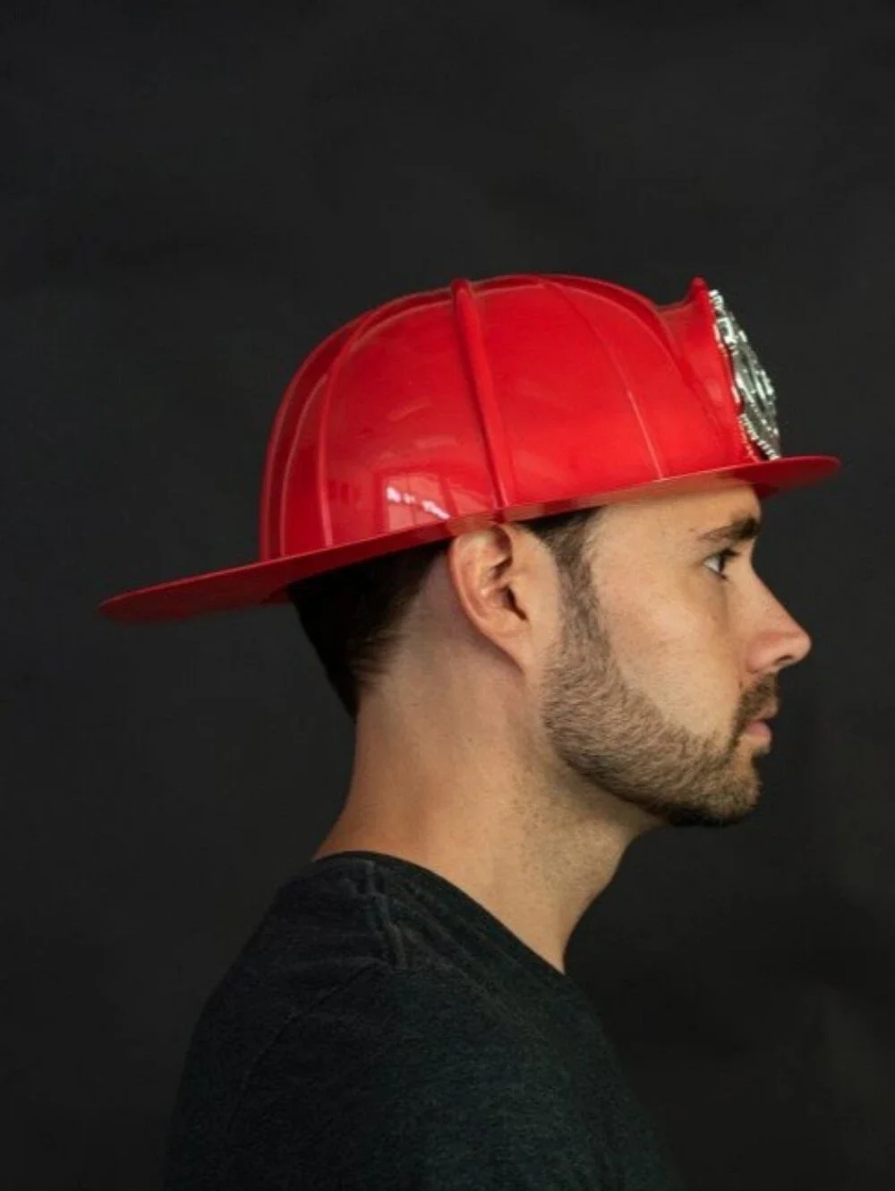 Costume Adult red Firefighter Helmet - Men Accessories